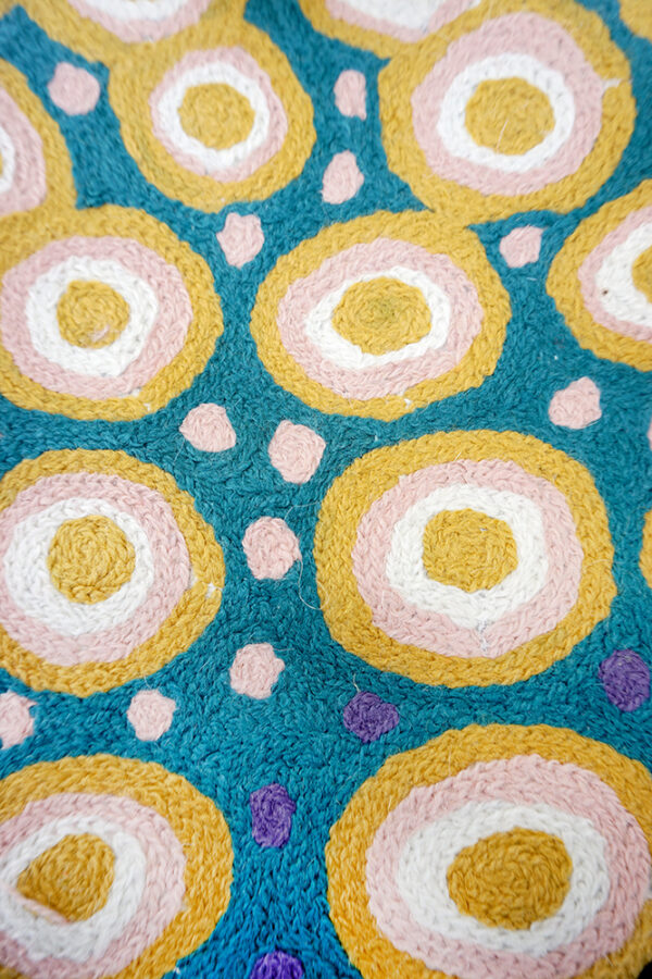 Paddy Japaljarri Stewart - Yam & Bush Tomato - Kilim (XL) - Image 4