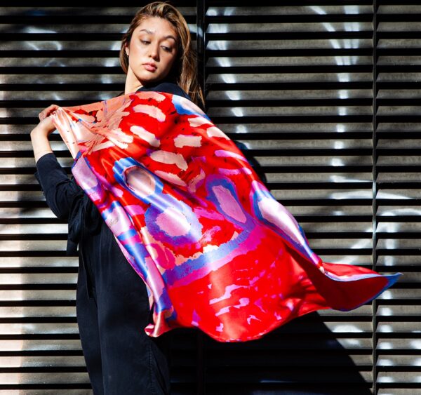 Silk scarf - My Country By Rosie King - Image 4