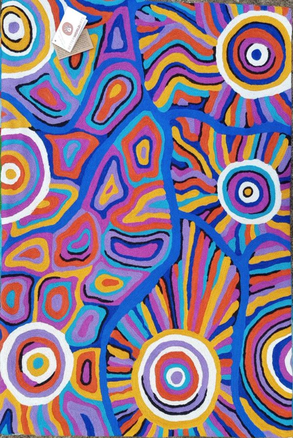 Kilim (S) - Ngapa Jukurrpa (Water Creation Story) - Tina Napangardi Martin